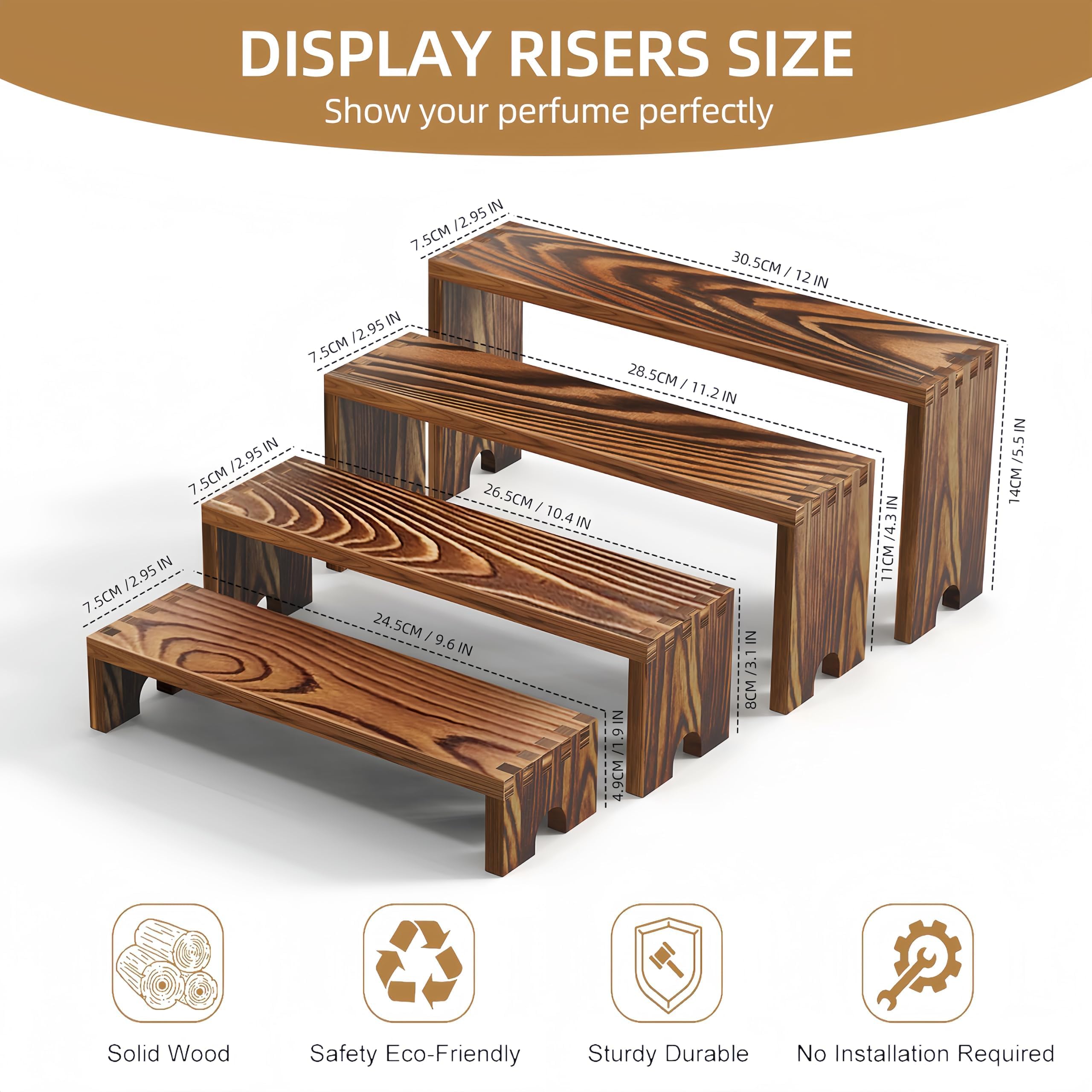 2 комплекта деревянных многояр – обзор и цена Display Risers Set